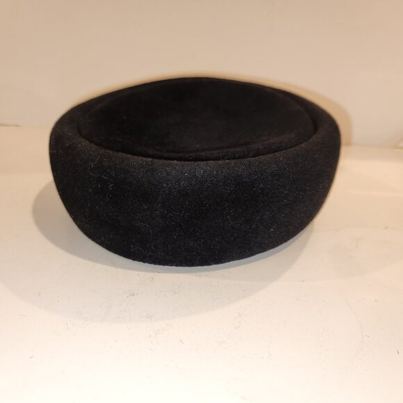 Vintage Peachbloom Velour Pillbox Hat *READ* - Picture 15 of 15